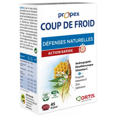 PROPEX Coup de froid défenses naturelles, 45 comprimés Ortis - Parashop