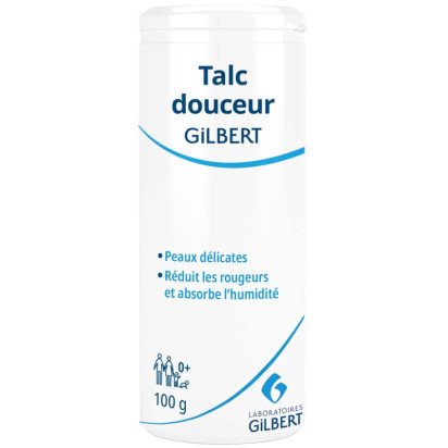 Talc douceur poudreur, 100g Laboratoires Gilbert - Parashop