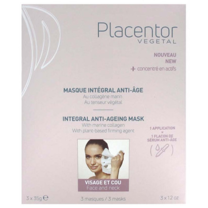 Végétal Masque intégral anti-âge. Boîte 3 sachets Placentor - Parashop