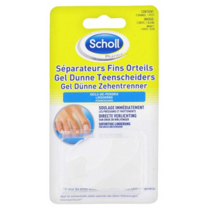 Séparateurs fins d'orteils, 3 unités