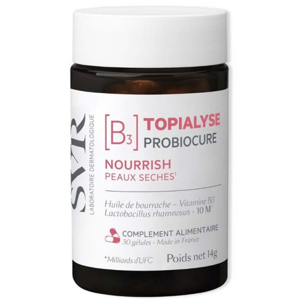 TOPIALYSE Probiocure [B3] Nourrish Peaux sèches, 30 gélules