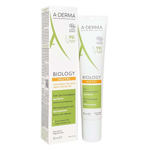 BIOLOGY NUTRI Soin nutritif bio, 40ml A-Derma - Parashop