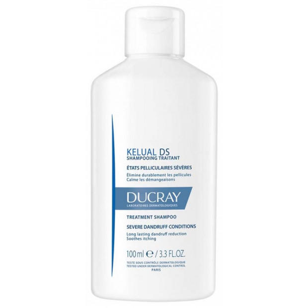 KELUAL DS Shampoing traitant états pelliculaires sévères, 100ml Ducray - Parashop