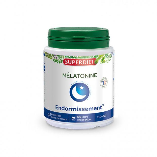 Mélatonine détente & sommeil, 120 gélules Super Diet - Parashop