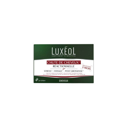 Chute de cheveux réactionnelle, 3 mois - 90 gélules Luxeol - Parashop