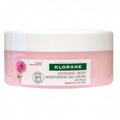 Apaisant corps gel-crème hydratant à la pivoine, 200ml Klorane - Parashop