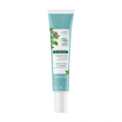 Crème pureté à la menthe bio, 40ml Klorane - Parashop