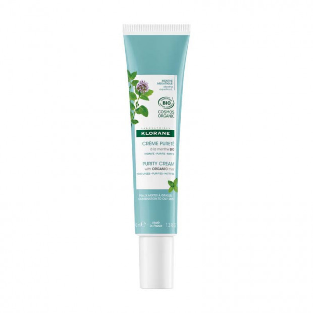 Crème pureté à la menthe bio, 40ml Klorane - Parashop