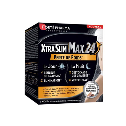 Xtraslim Max24 Perte de poids, 60 comprimés Forte Pharma - Parashop