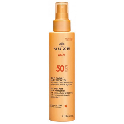 SUN Spray fondant visage et corps SPF50, 150ml Nuxe - Parashop
