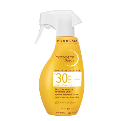 PHOTODERM Spray solaire invisible SPF30, 400ml Bioderma - Parashop