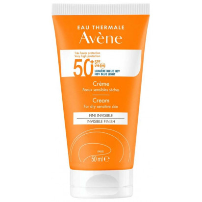 SOLAIRE Crème peaux sensibles sèches SPF50+, 50ml Avene - Parashop