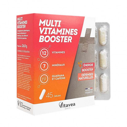 Multi Vitamines Booster, 45 gélules Nutrisanté - Parashop