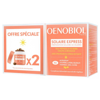 SOLAIRE Préparateur express, 2x15 capsules Oenobiol - Parashop