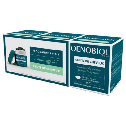 Chute de cheveux, 3x60 capsules Oenobiol - Parashop