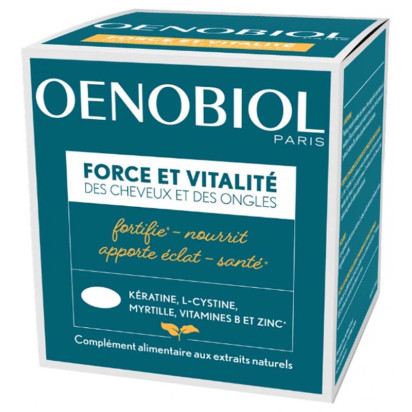 Force et vitalité cheveux et ongles, 60 capsules Oenobiol - Parashop