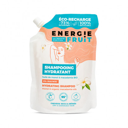 Éco-recharge shampoing hydratant huile de monoï & macadamia, 450ml Energie Fruit - Parashop