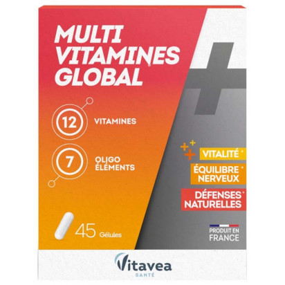 Multi Vitamines Global, 45 gélules Nutrisanté - Parashop