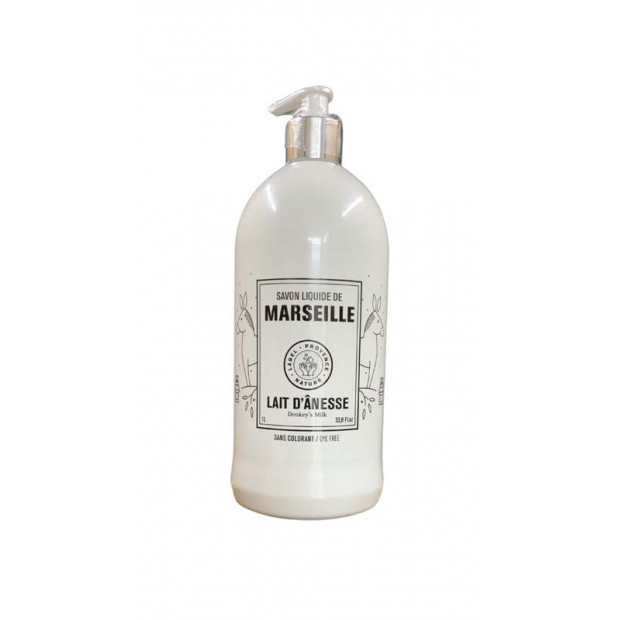 Savon liquide marseille lait d'ânesse, 1L Bell Ânesse en Provence - Parashop