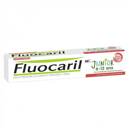 JUNIOR Dentifrice 6-12ans, Fruits Rouges, 75ml Fluocaril - Parashop