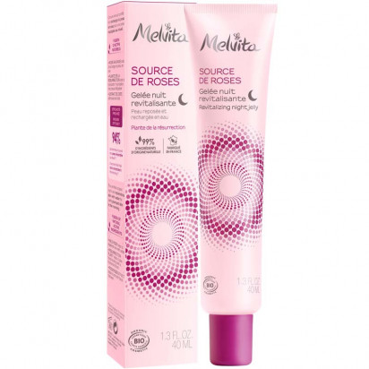 SOURCE DE ROSES Gelée de nuit revitalisante bio, 40ml Melvita - Parashop