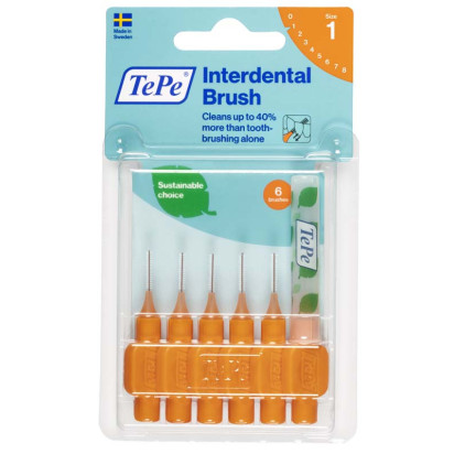 Brossettes interdentaires original orange 0.45mm, x6 Tepe - Parashop