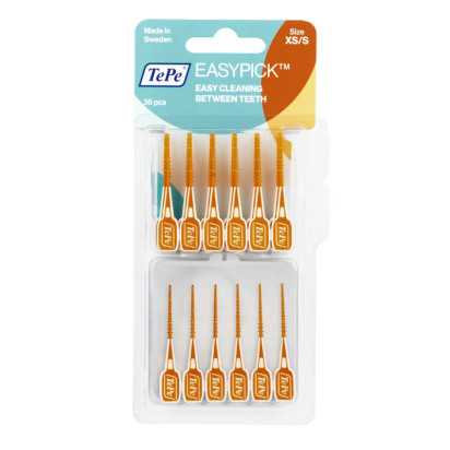 Cure-dents easypick orange XS/S, x36 Tepe - Parashop