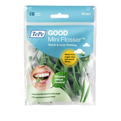GOOD Porte-fil dentaire mini flosser, 36 pièces