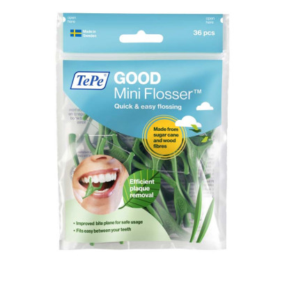 GOOD Porte-fil dentaire mini flosser, 36 pièces Tepe - Parashop