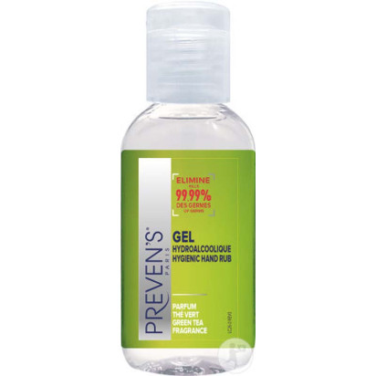 Gel hydroalcoolique thé vert, 25ml Preven'S - Parashop