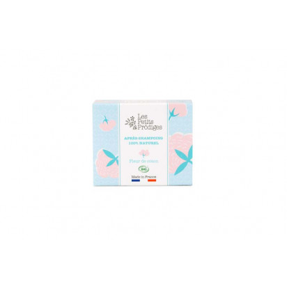 Après shampoing solide fleur de coton bio, 50g
