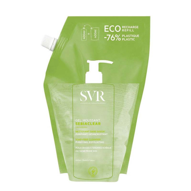 SEBIACLEAR Eco recharge gel moussant, 400ml