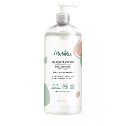 Gel douche douceur, 1L Melvita - Parashop