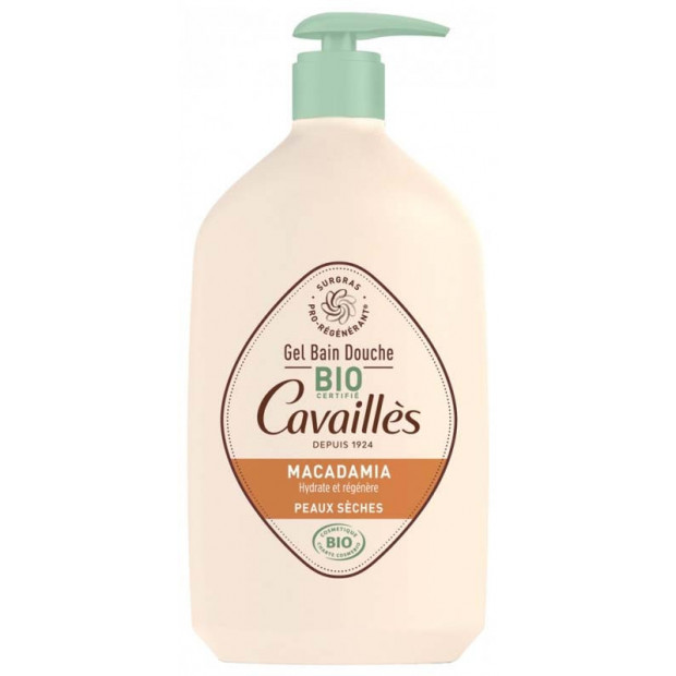 Gel bain & douche peaux sèches macadamia, 1L Rogé Cavailles - Parashop