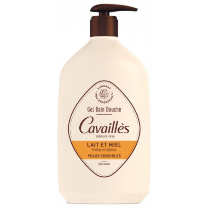 Gel bain & douche lait miel, 1L Rogé Cavailles - Parashop