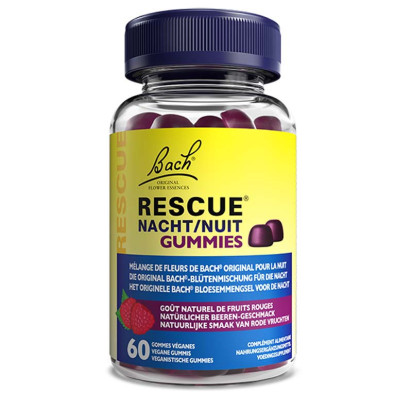 NUIT Gummies saveur Fruits rouges, 60 gummies Rescue® - Parashop