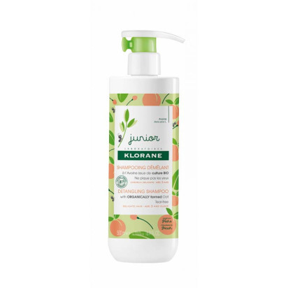 Shampoing Démêlant Enfant à l’Avoine bio parfum Pêche, 500ml Klorane - Parashop