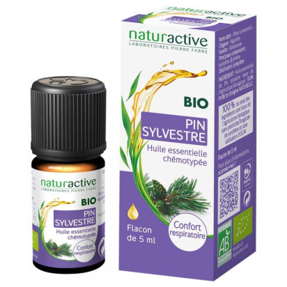 Huile essentielle Pin Sylvestre (Pinus sylvestris L.) bio, 5ml Naturactive - Parashop