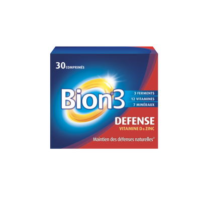 Défense adulte, 30 comprimés Bion 3 - Parashop