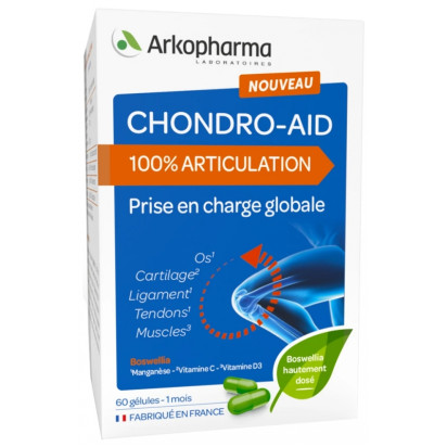 CHRONDO-AID 100% articulations, 60 gélules Arkopharma - Parashop