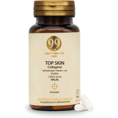 TOP SKIN Collagène Halal, 60 gélules 99Lab - Parashop