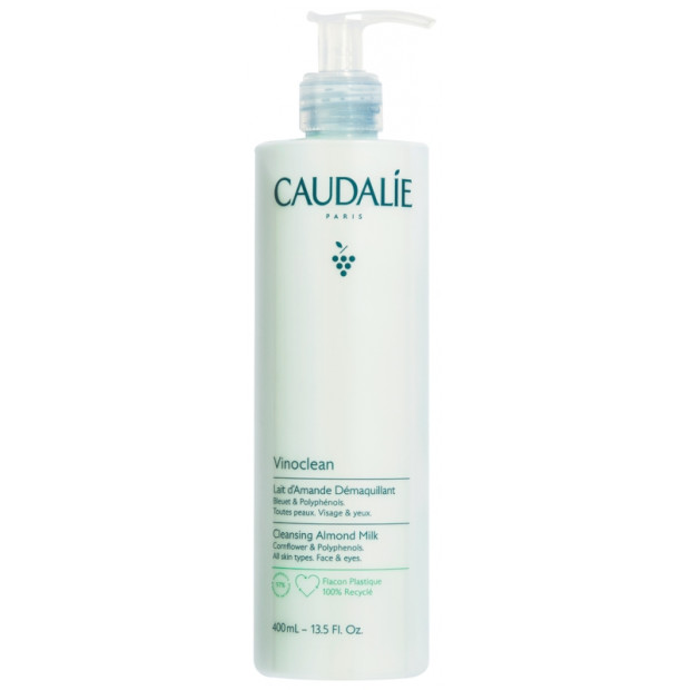 VINOCLEAN Lait d'amande démaquillant, 400ml Caudalie - Parashop