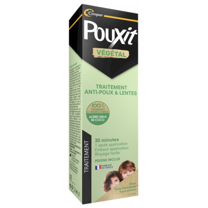 VEGETAL Traitement anti poux et lentes lotion + Peigne, 200ml Pouxit - Parashop