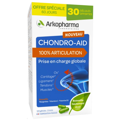 CHRONDO-AID 100% articulations, 90 gélules + 30 offertes
