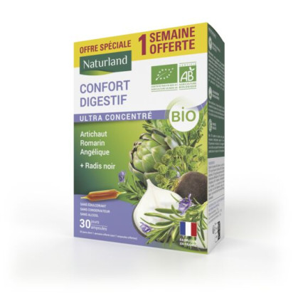 Confort digestif, 20x10ml + 10 offertes Naturland - Parashop