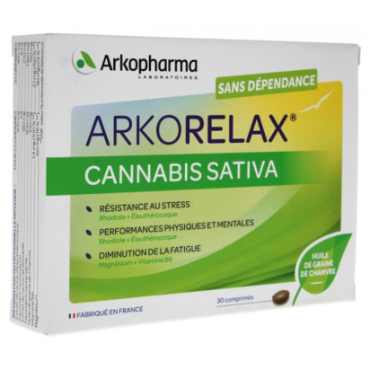 ARKORELAX Cannabis sativa, 30 comprimés Arkopharma - Parashop