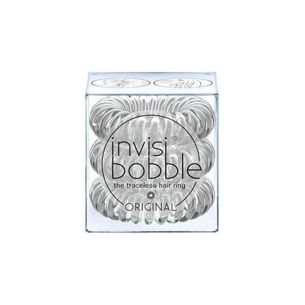 Invisibobble élastique cheveux crystal clear, x3