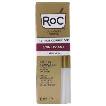 RETINOL CORREXION Soin Lissant crème yeux, 15ml Roc - Parashop