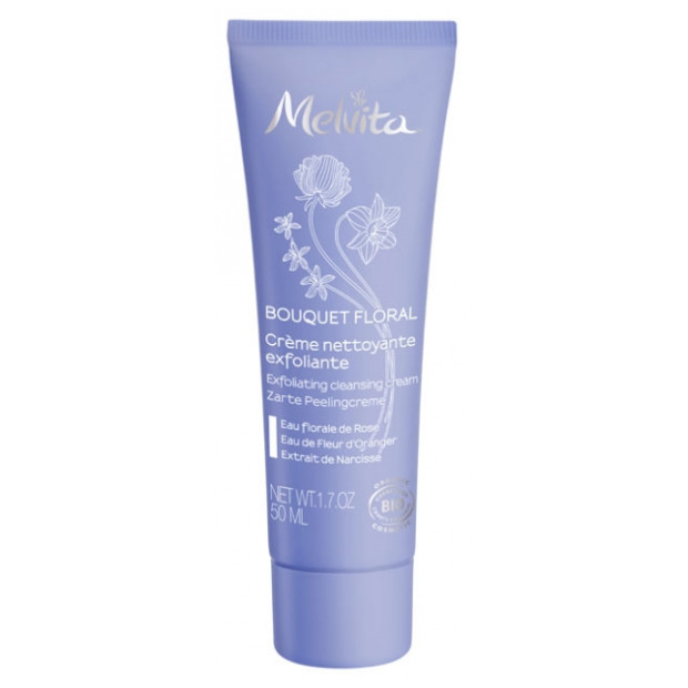 BOUQUET FLORAL DETOX Crème nettoyante exfoliante, 50ml Melvita - Parashop