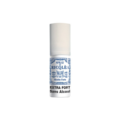 Spray extra-fort sans alcool sans sucre, 15ml Ricqles - Parashop